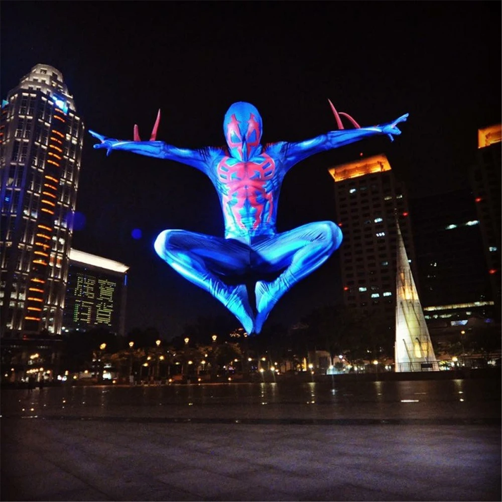 2099 Мигель О 'Хара Человек-паук косплей супер герой Человек-паук костюмы полный тело зентай костюм взрослый человек комбинезон с длинным рукавом Комбинезоны