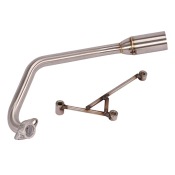 Slip On Motorcycle Exhaust Front Pipe Head Connect Tube Stainless Steel Exhaust System For SYM DRG158 All Years