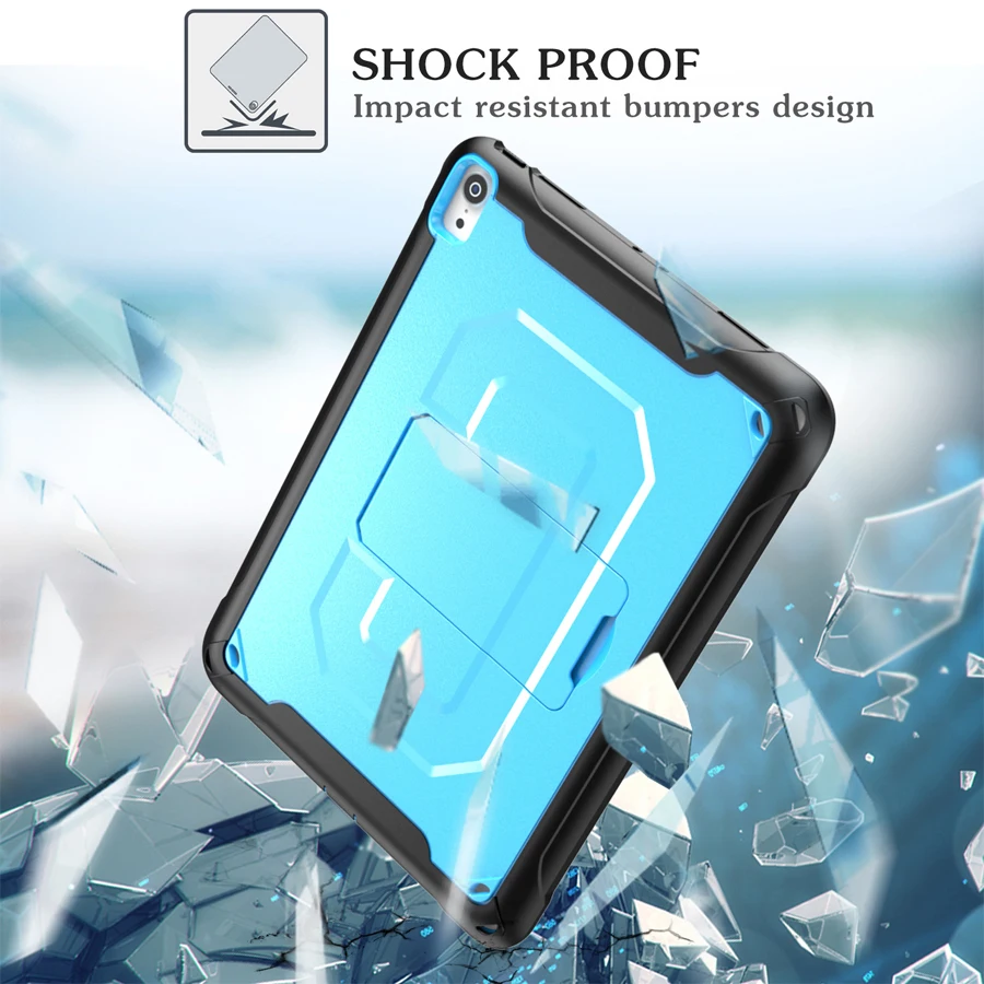 ПК+ Силиконовый ударопрочный чехол для iPad Pro 11 чехол-подставка сверхмощное защитное устройство для детей с прочной подставкой с плечевым ремнем+ пленка