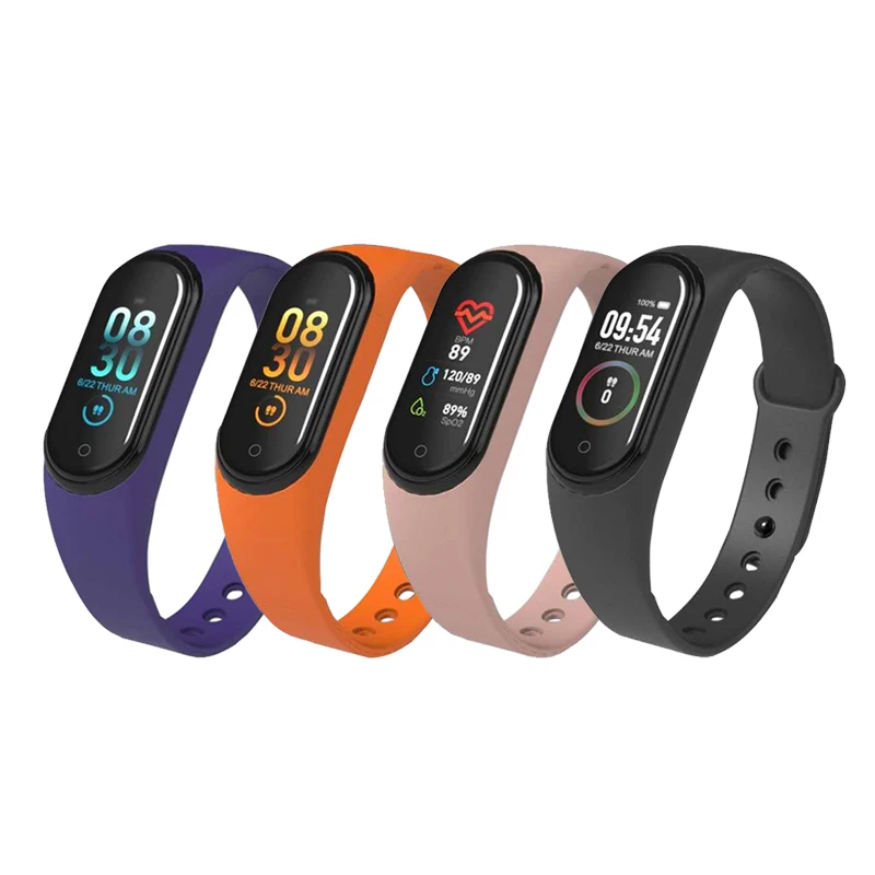 

Smart Band Fitness Tracker VS M4 Smart Bracelet Blood Pressure Heart Rate Monitor PK Mi Band 4 Smartband Smart Bracelet New