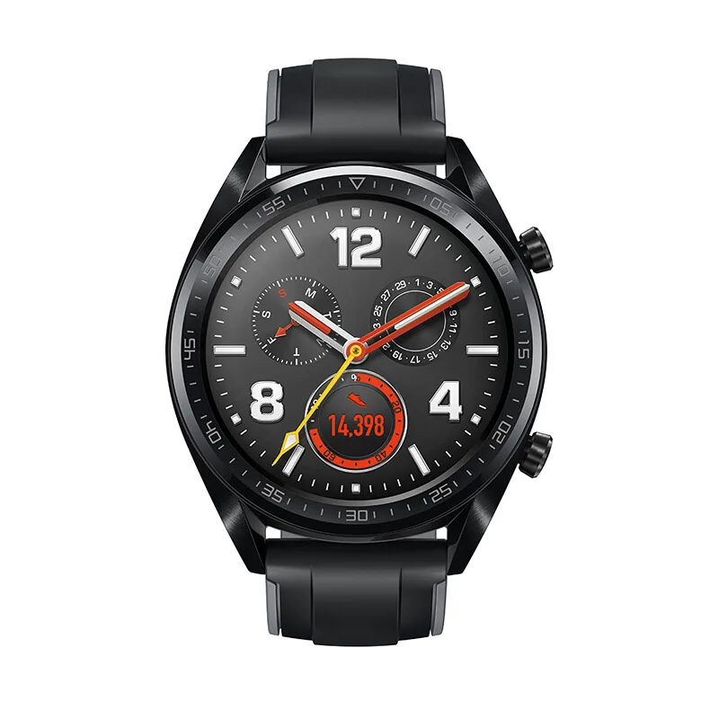 Android NFC мужские спортивные Шагомер для huawei Смарт-часы водонепроницаемые фитнес-трекер монитор сердечного ритма gps часы умные часы - Цвет: Черный