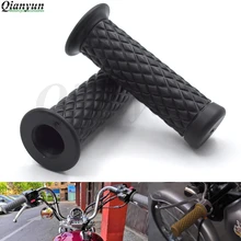 Универсальный 7/" 22 мм мотоциклетный винтажный резиновый руль для мотоцикла для Honda GROM CBR250R CBR300R CBR500R F/X F2, F3, F4, F4i F5