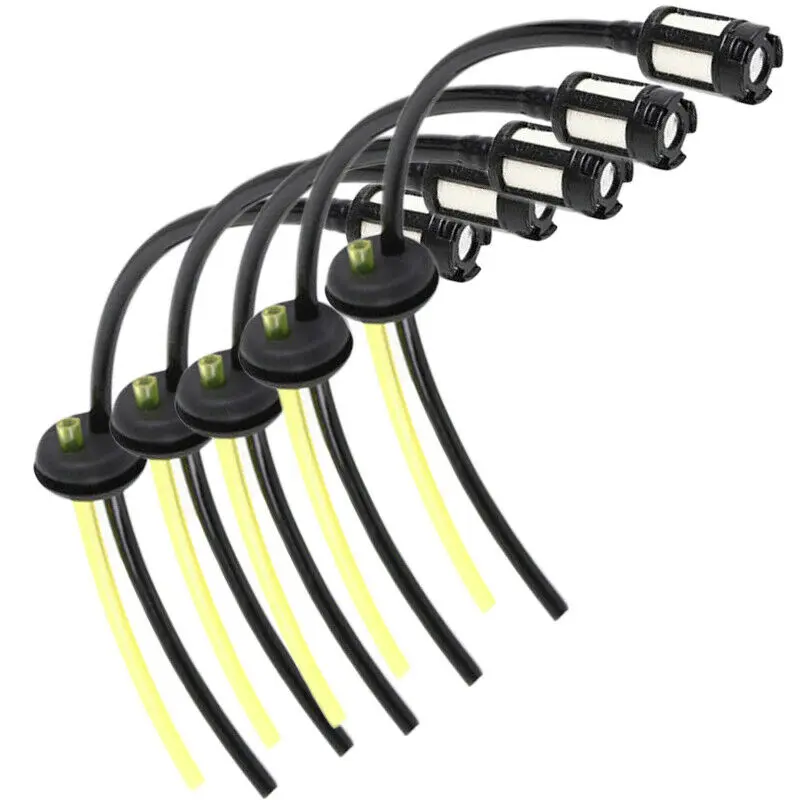 5/10PCS New Replacement Fuel Hose Pipe + Tank Filter Spare parts for Strimmer Trimmer Brush Cutter Engine Garden Tools fuel filter