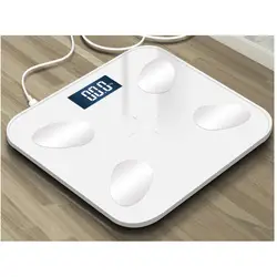 Bluetooth приложение электронные весы тело жир вода мышцы здоровья Электронные BMI напольные весы usb зарядка Взвешивание тела