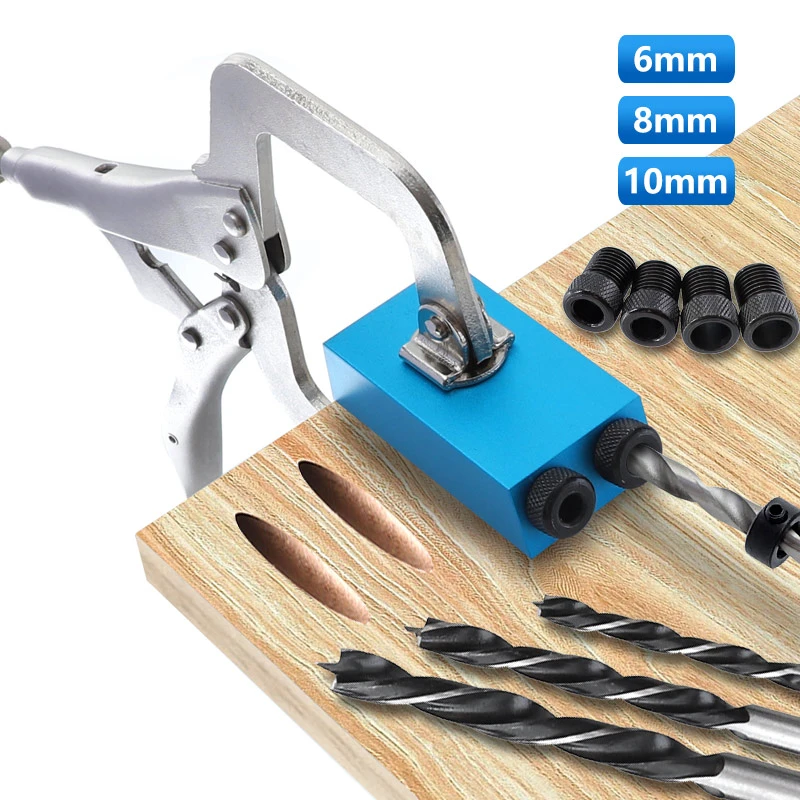 Mini Pocket Hole Jig Kit System For Wood Working /& Joinery Tool