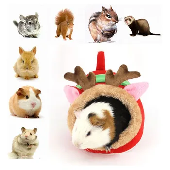 

Little Pet Cute Soft Plush Nest Squirrel Hamster Cotton Bed Small Pet Warm House Comfortable Small Animal Room