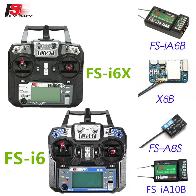 Flysky FS-i6X/FS-i6 2,4 GHz 10CH AFHDS 2A передатчик ж/X6B iA6b i-BUS A8S FS-iA10B приемник для радиоуправляемого дрона режим 1 Режим 2