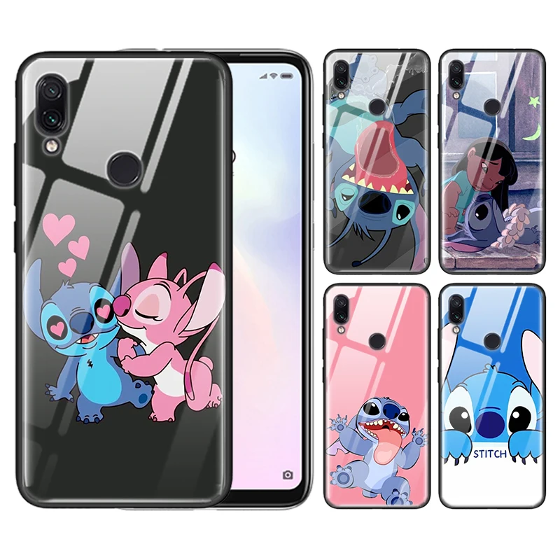 

Lilo Stitch Tempered Glass Case Cover Coque for Redmi 7 8A Note 7 6 8 8Pro K20 K20Pro Xiaomi Mi A3 Mi CC9E Mi CC9 Fundas Capa