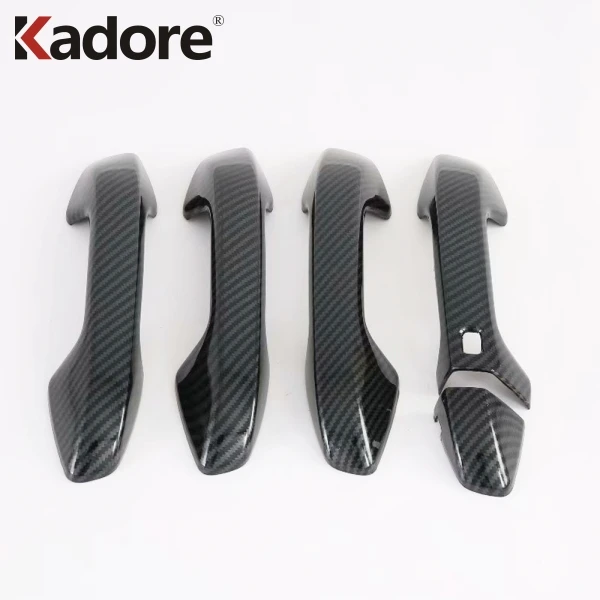 Крышка дверной ручки из хромированного углеродного волокна для Kia Forte K3 2019 2020