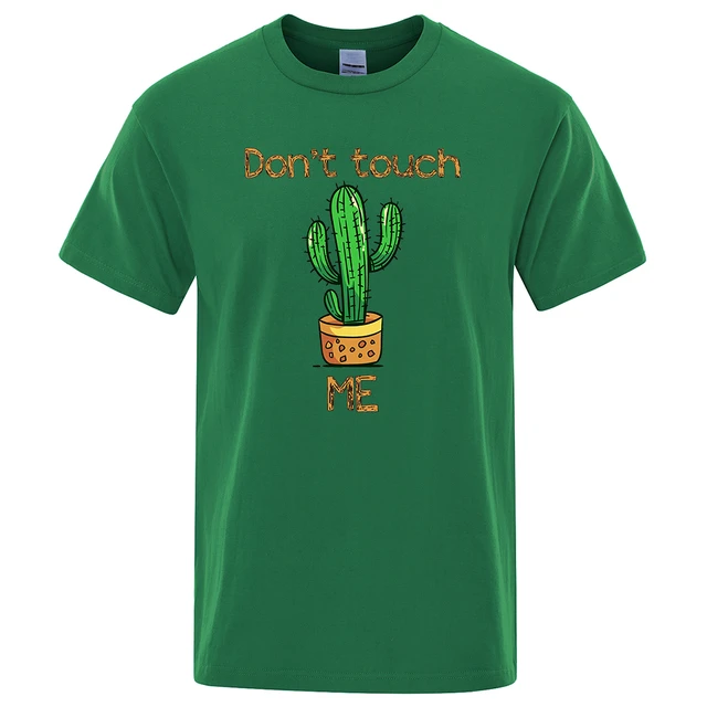 T-shirt Man Cotton Green, Men's Cactus T-shirt