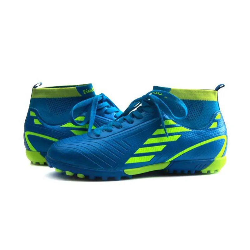 Новые футбольные ботинки TIEBAO Для Взрослых Подростков Дышащие носки длиной по щиколотку TF Turf футбольные бутсы, кроссовки для мужчин Chuteira Futebol