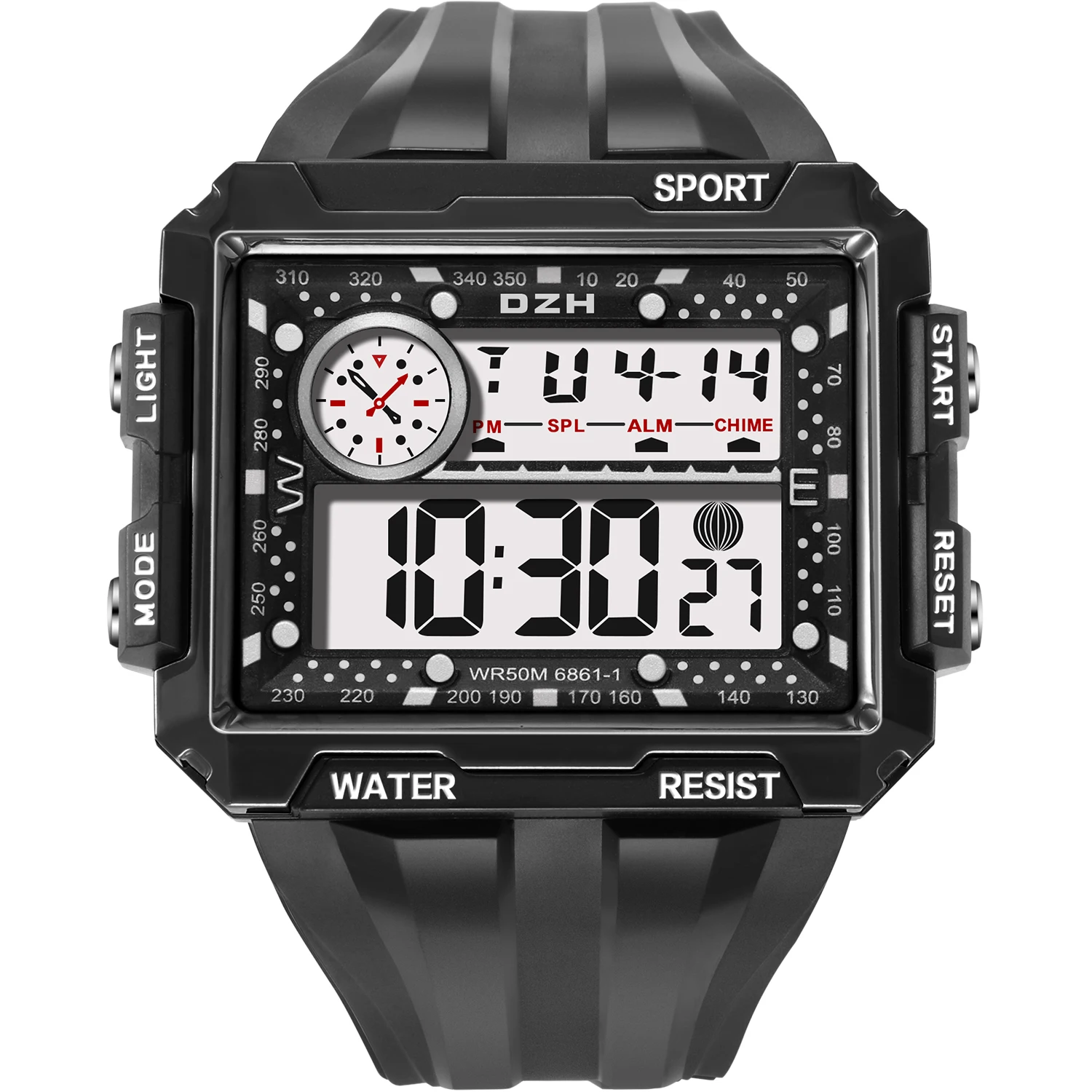 Extra Large Face Mens Digital Watches Big Face Digital Sport Watch - Dial Digital