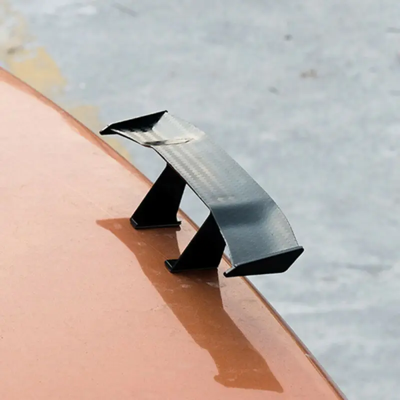 Автомобиль задний спойлер крыло Замена отделка ABS черный аксессуары 1 шт. углеродного волокна
