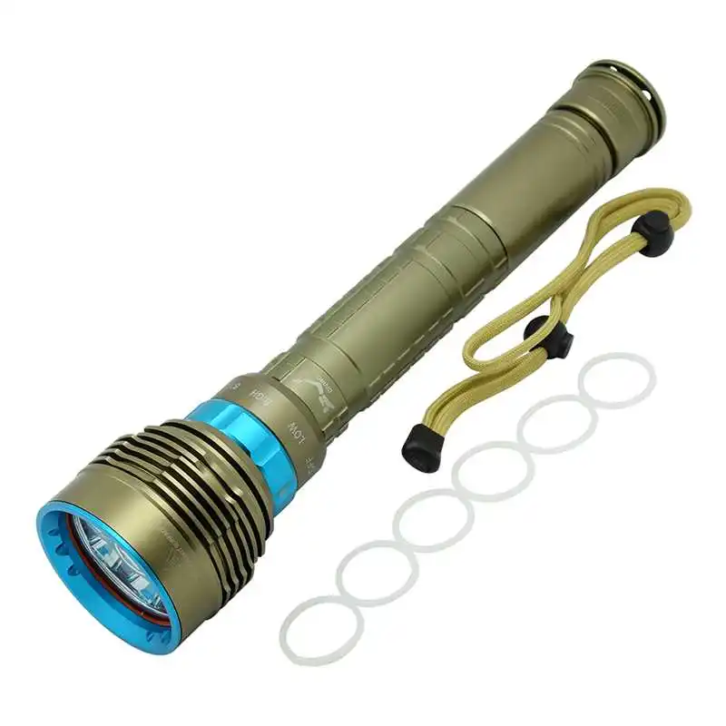 

Portable 7*XML L2 Diving Flashlight 15000 Lumens Underwater 100M Scuba Torch Light Waterproof 3 Modes 18650 Dive Lanterna