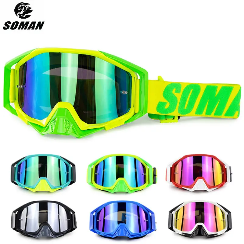 Очки SOMAN OTG для мотокросса езды по пересеченной местности Mx Lunette Flame квадроциклы