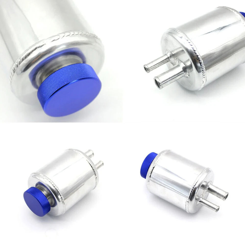 Универсальный алюминиевый сплав гидроусилитель руля газа жидкости резервуар масляный бак/синий колпачок