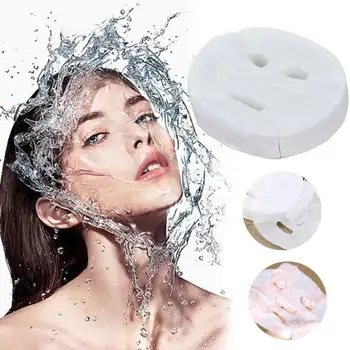 

100pcs Disposable Cotton Face Mask Sheet Paper DIY Soft Breathable Non-toxic Nonwoven Skin Care Beauty Tool Makeup Tool