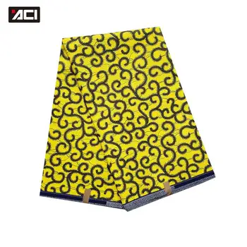 

ACI Veritable Wax African Ankara Fabrics 6 Yards/Piece Veritable Wax African Print Fabric Tissu Africain Nigeria Wax For Wedding