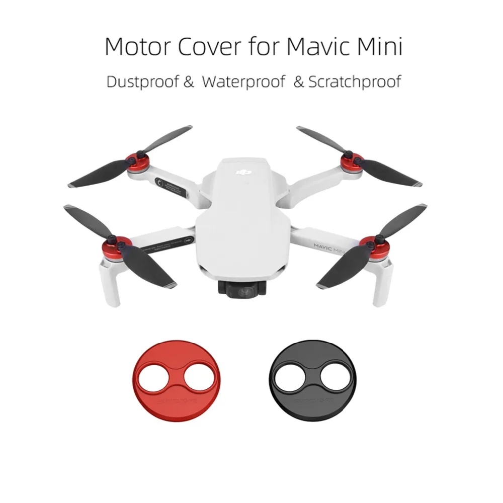 SUNNYLIFE 4 шт. алюминиевый сплав крышка двигателя для DJI Mavic мини Водонепроницаемый двигатель протектор крышки для мотора для Mavic мини аксессуары