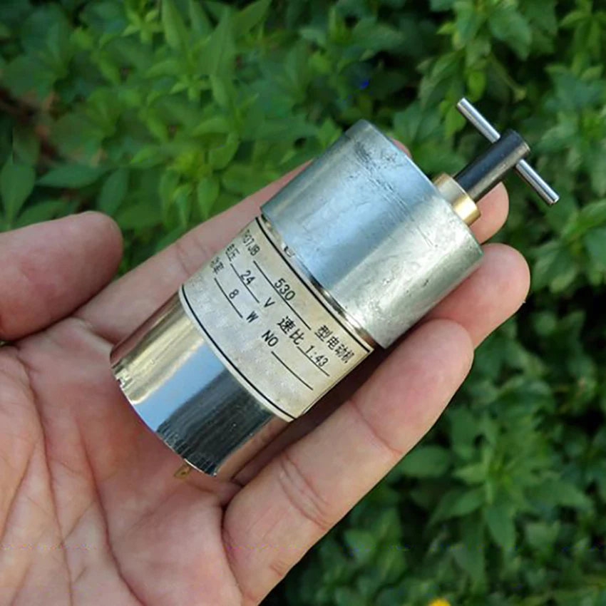 Все стальные шестерни микро мотор DC24V 138 об/мин 38MA шестерни ed мотор большое снижение крутящего момента соотношение 1:43 электрическое оборудование