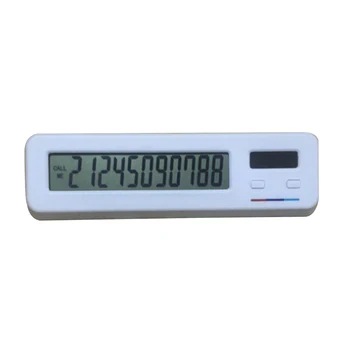

Auto Temporary Parking Card Car Sticker Phone Number Electronic LCD Display Accessories Notification Solar Powered Digital Plate
