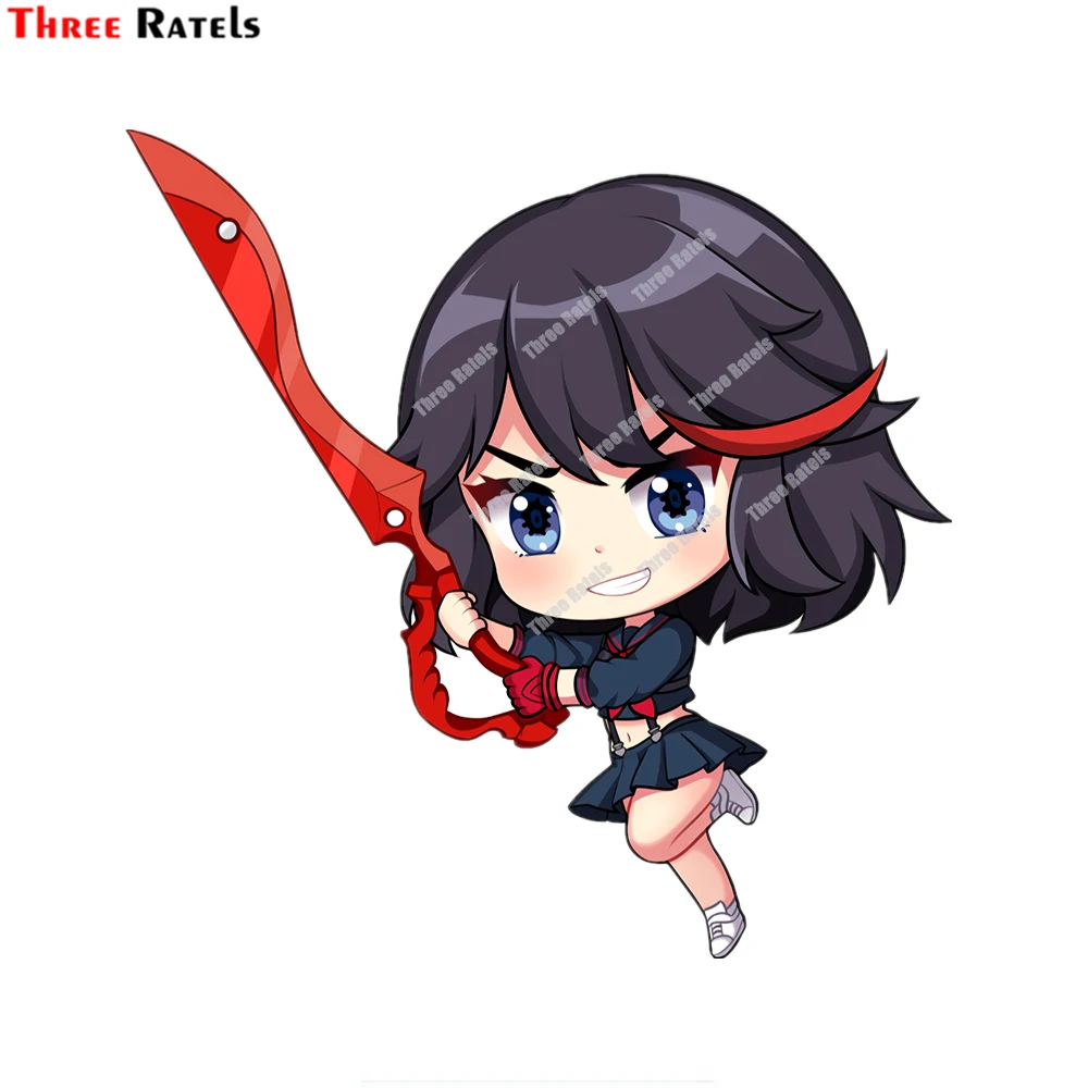 Three Ratels D426 аниме мультфильм Satuki Chibi Kill la Kill Decal для  Passat B5 виниловые наклейки на машину Материал пленка против царапин |  AliExpress