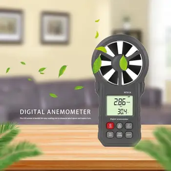 

Portable Handy Digital Anemometer Thermometer Wind Speed Gauge Wind Meter