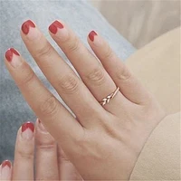 New Pattern Flowers Ring Plating Rose Gold Silver Color Micro Cubic Zirconia Tail Ring Fashion Women’s Accessories Jewelry Gift 1