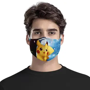 

Hot cute pikachu 4Pcs Filter Carbon Insert Anti-dust Washable Reusable Face Non-disposable