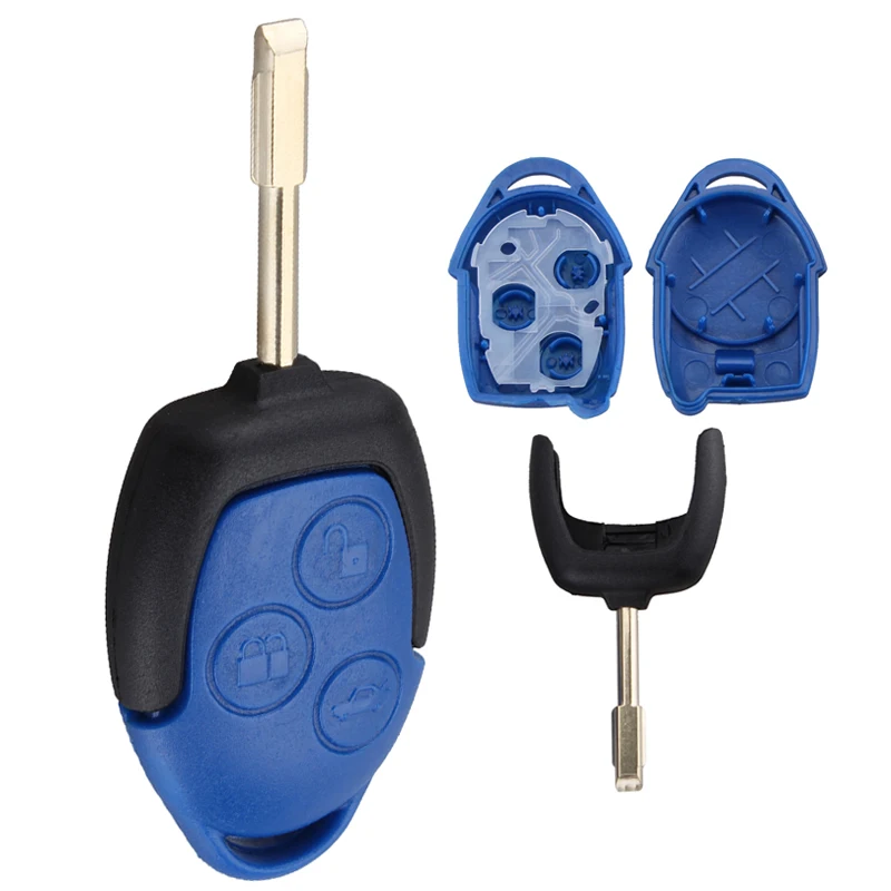 

3 Buttons Car Key Fob Case Shell Replacement Remote Cover Car Key Accessories Parts Fit for Ford Transit 2005 - 2015