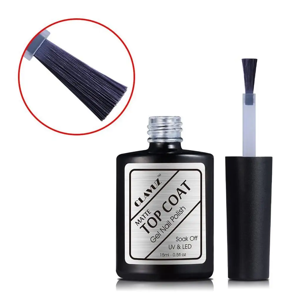 

CLAVUZ Matte Top Coat UV LED Soak Off Gel Nail Polish Manicure Nail Art 15ml
