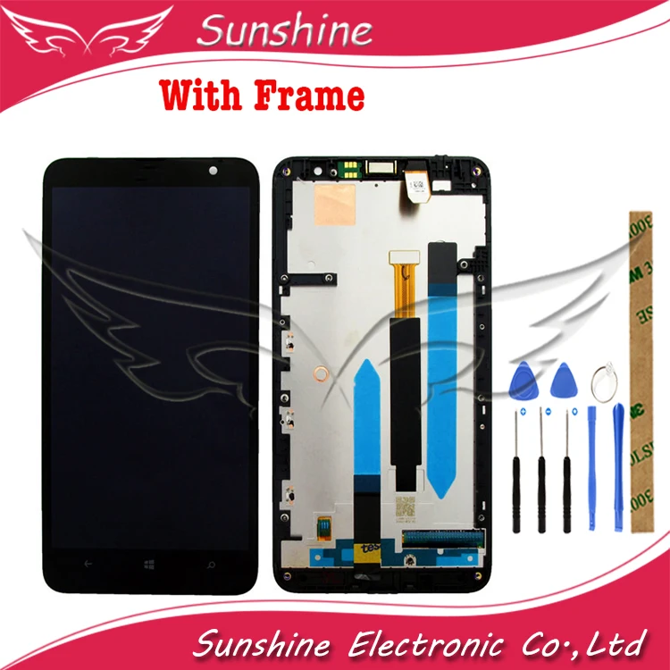

LCD For Nokia Lumia 1320 LCD Display With Touch Screen Sensor Complete Assembly With Frame