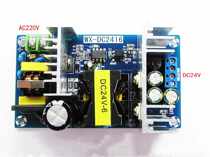 Плата импульсного источника питания 6A DC 24V стабильный модуль переменного и