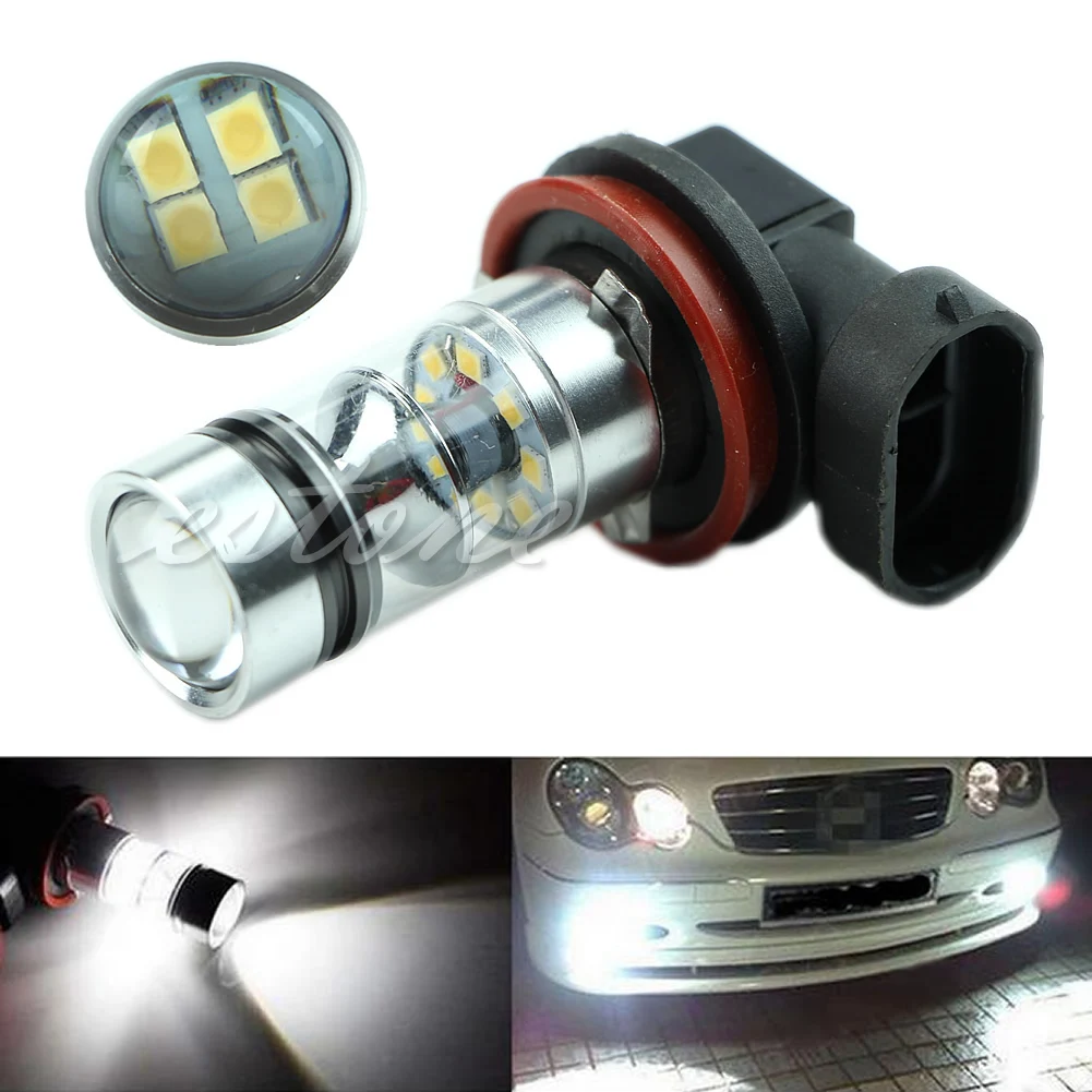 H11 100W LED 20 SMD Projector Fog Driving DRL Light BulbCar Headlight