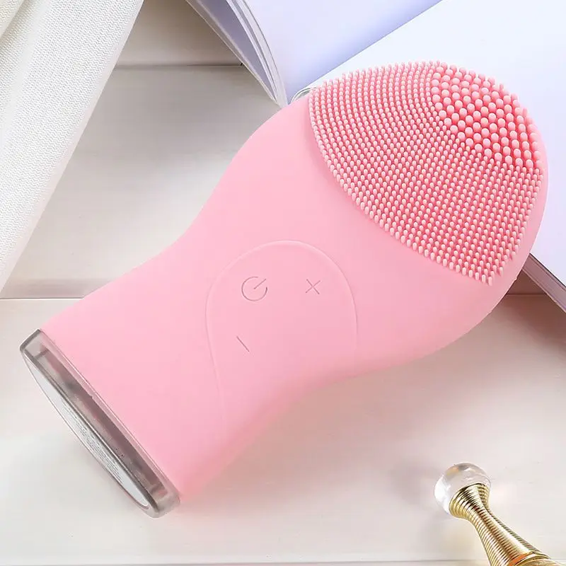 1 шт. USB электрическая щетка для чистки лица Водонепроницаемая силиконовая щетка для чистки лица Уход за кожей контроль масла средство для удаления черных точек массажер для красоты