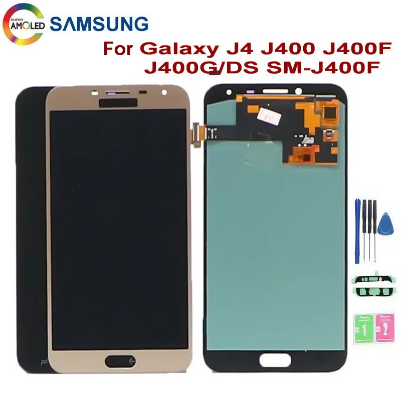 ЖК дисплей Super AMOLED для Samsung Galaxy J4 J400 J400F J400G/DS зеркальный сенсорный экран дигитайзер