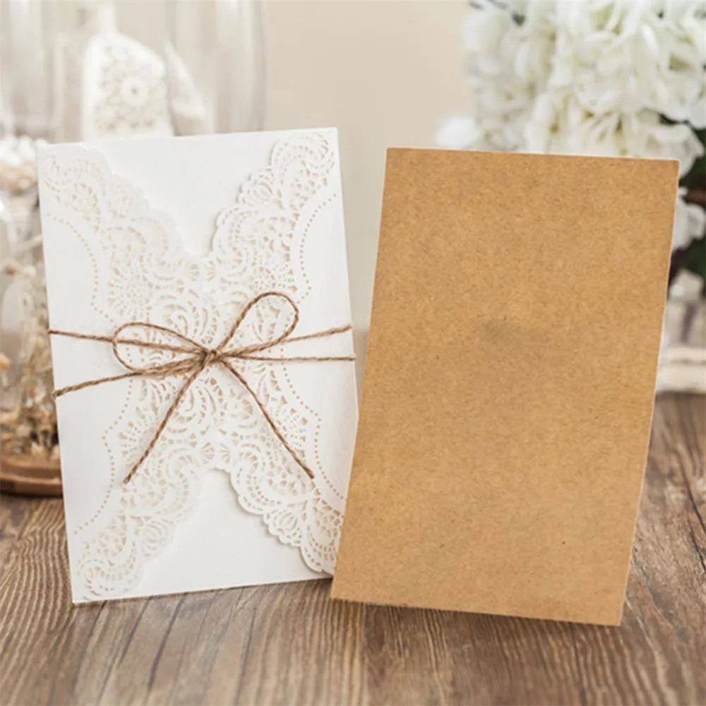 

50pcs Wedding Invitations Envelopes Birthday Greeting Card Decoration Party Children's Birthday Parties