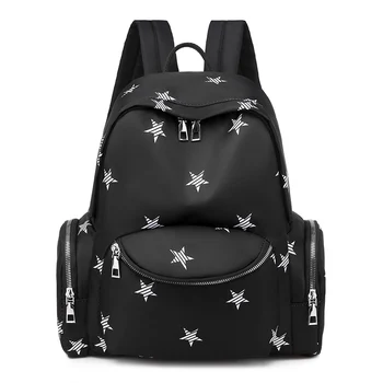 

Fashion casual oxford stylish bag travel women leisure backpack designer star lady school waterproof backpack for women