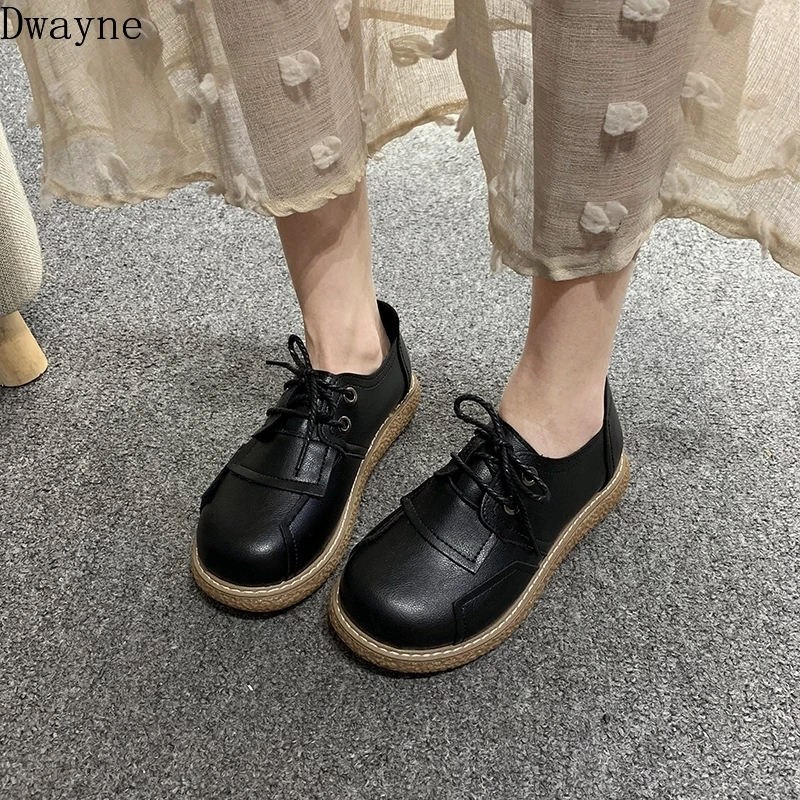 

2019 new British wind black small shoes female Korean version of the wild autumn Japanese jk uniform soft leather doll shoes