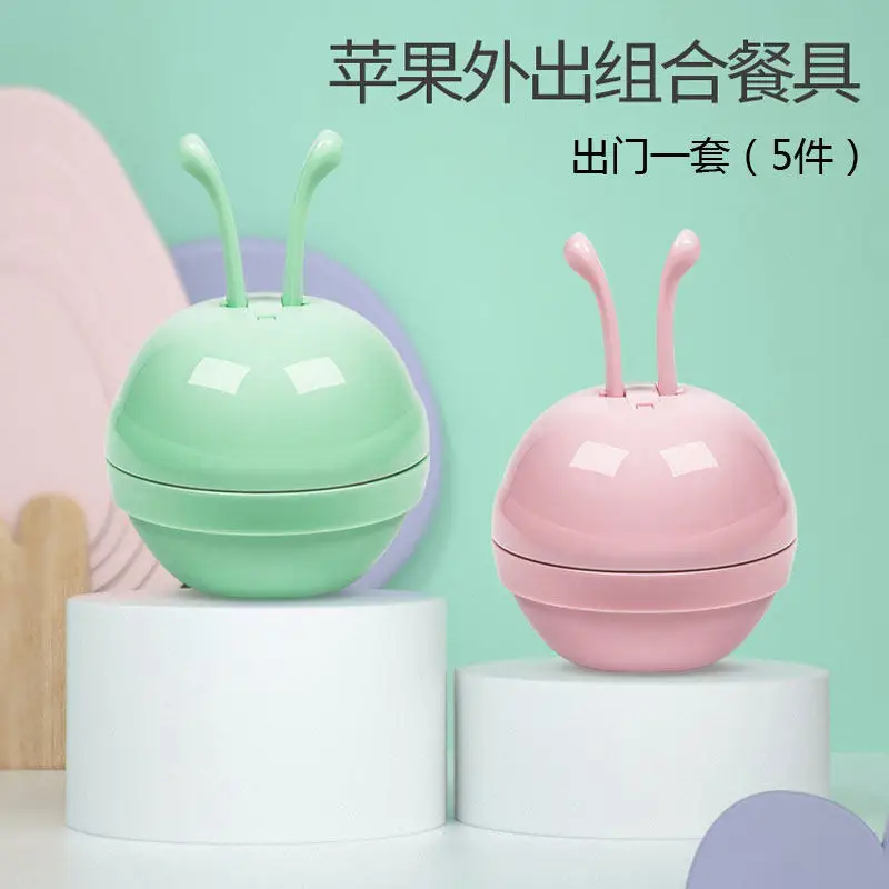 

CHILDREN'S Tableware Set Water Injection Thermal Insulation Bowl Portable wai chu wan Spoon Fork Baby Bowl Solid Food Bowl Baby