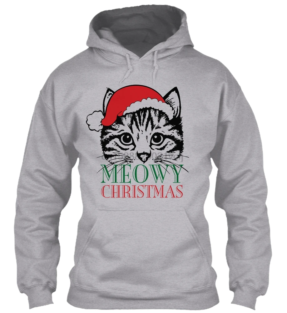 Мужская толстовка с длинным рукавом meowy Christmas-Ограниченная серия (1) женская