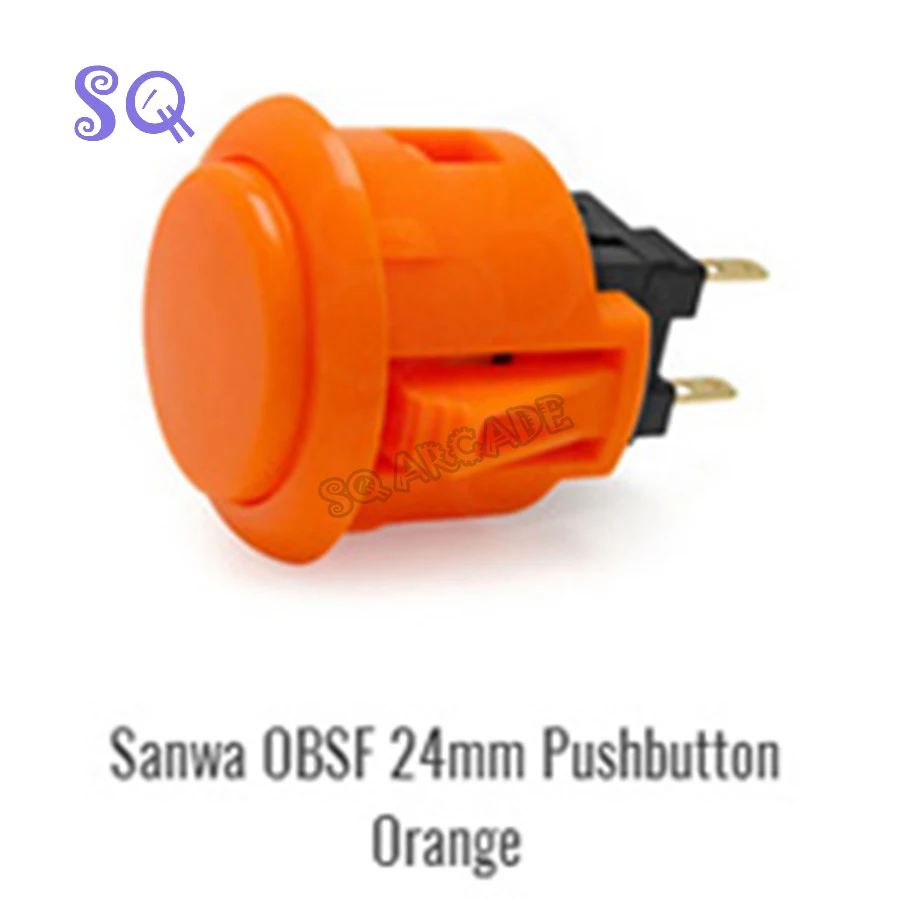 코인 작동 아케이드 게임 캐비닛 부품에 대 한 원래 OBSF-24 공식 Sanwa 푸시 버튼