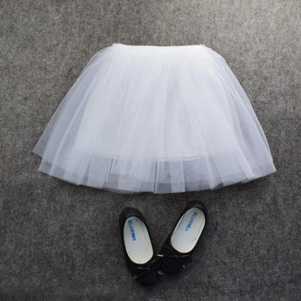 16 Colors Girls Skirts Pink Red White Princess Lovely Tutu Skirt 1-8Y Kids Summer Skirt Children Candy Color Short Girls Skirt