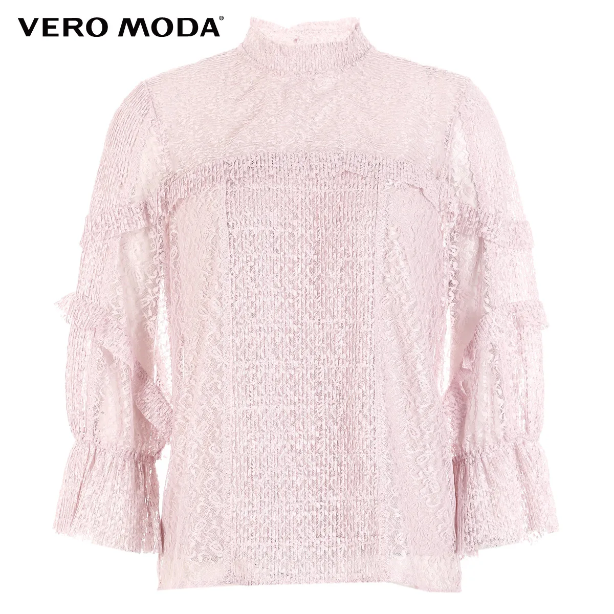 Vero Moda Новое поступление прозрачные кружевные топы с оборками | 318430515