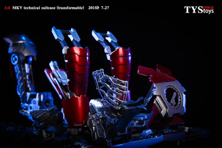 Новинка 1/6 Железный человек сцена аксессуары MK5 чемодан подвижный взрывоопасный трансформируемый техническая модель чемодана коллекция