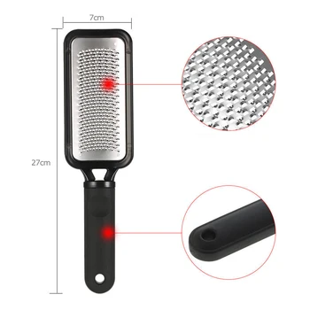 

Large Foot Rasp File Stainless Steel Hard Dead Skin Callus Remover Pedicure Tool NShopping