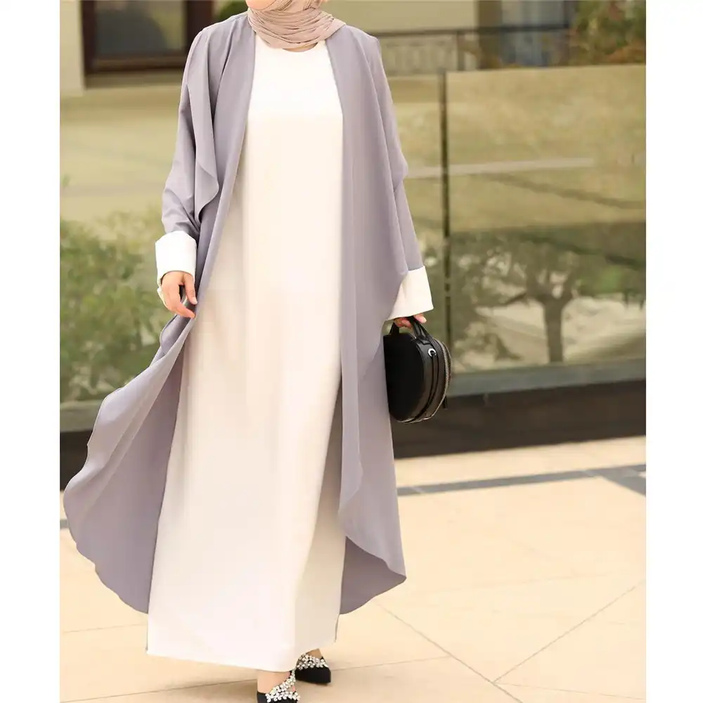 Gaun Maxi Lengan Panjang Abaya Muslim Ramadan Longgar Jubah Wanita Pakaian Gaun Muslim Kaftan Dubai Jilbab Timur Tengah Pakaian Islamic Aliexpress