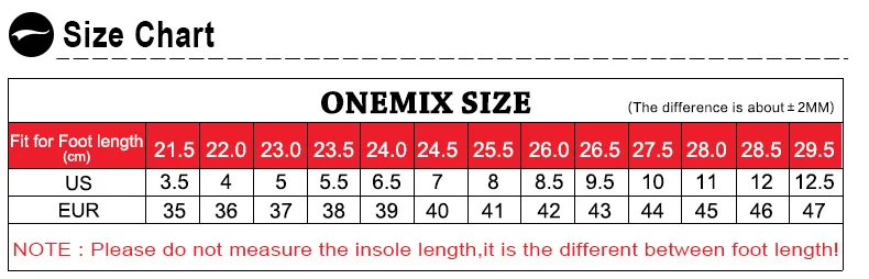 ONEMIX, мужские легкие спортивные кроссовки с воздушной подушкой, черные кроссовки для бега, уличные мужские спортивные кроссовки для ходьбы