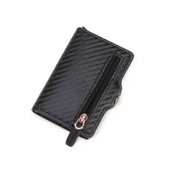 

SHUJIN Rfid Card Holder Men Wallets Money Bag Male Vintage Black Short Purse 2020 Small Leather Thin Slim Mini Magic Wallet Hand