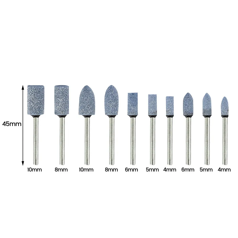 10 шт. синие абразивные насадки для Dremel Rotary Tools Набор вращающихся инструментов шлифовальный круг 1/8 дюйма хвостовик для Dremel электроинструменты